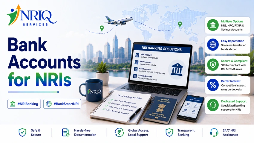 Types of bank accounts for NRIs